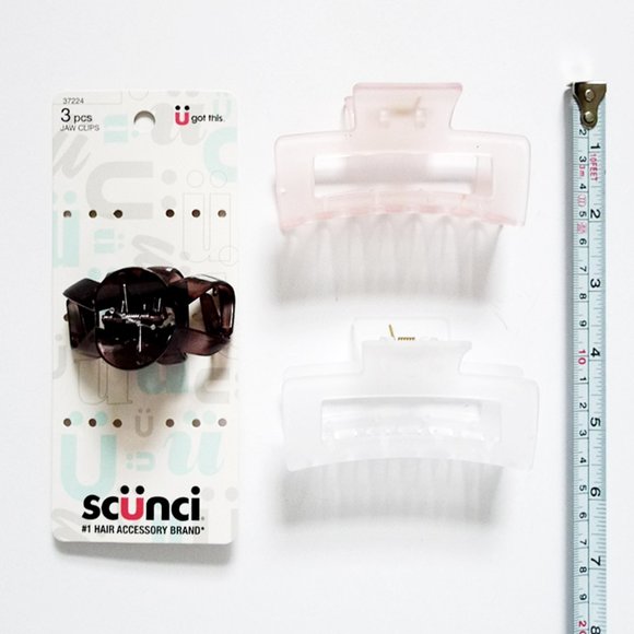 NEW WITHOUT TAG LOT 9 Piece CLAW HAIR CLIPS in Assorted Sizes Colors - Picture 2 of 3